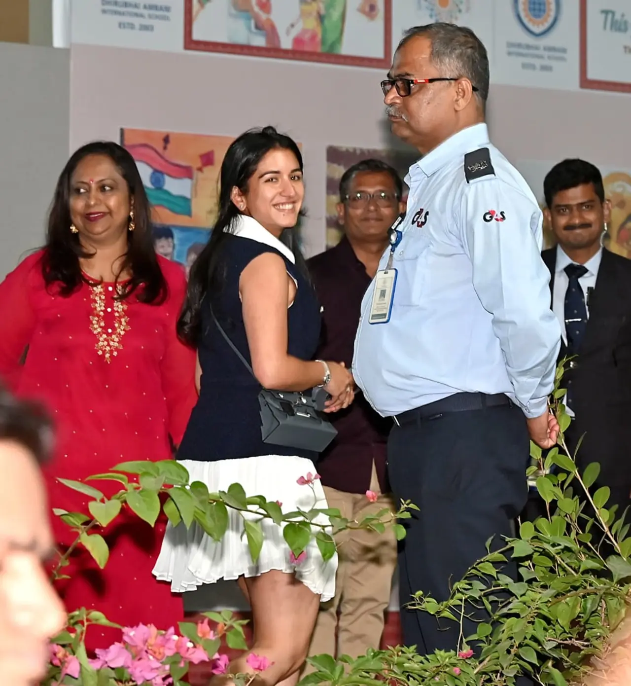 Radhika Ambani was spotted at the annual day function of Dhirubhai Ambani International School.